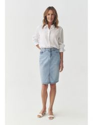 TATUUM Spódnica dżinsowa "Ewi" w kolorze błękitnym rozmiar: 36. Niebieskie spódnice Tatuum, bez wzorów, z bawełny, klasyczne, midi. Za 140.53 zł.