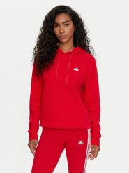 Adidas Bluza Essentials Small Logo IY1648 Czerwony Regular Fit. Czerwone bluzy Adidas, s, bez wzorów, z bawełny, bez kaptura. Za 229.99 zł.