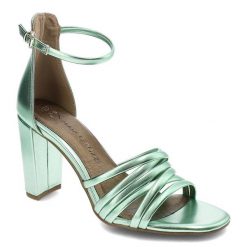 Zielone Sandały Marco Tozzi Eleganckie Buty Na Obcasie. Zielone sandały Marco Tozzi, bez wzorów, eleganckie, bez obcasa, na obcasie, bez zapięcia. Za 189.00 zł.