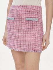Liu Jo Spódnica mini MA4183 T4440 Różowy Regular Fit. Czerwone spódnice Liu Jo, bez wzorów, z bawełny, mini. Za 339.99 zł.