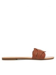 ONLY Shoes Klapki Onlfeli-6 Brązowy. Brązowe klapki ONLY SHOES, bez wzorów, ze skóry, bez obcasa. Za 99.99 zł.