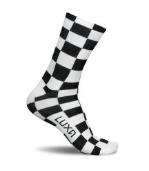 Skarpetki Rowerowe Unisex Luxa Squares. Białe skarpety LUXA, bez wzorów, z materiału. Za 69.00 zł.