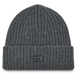 Czapka EA7 Emporio Armani. Szare czapki EA7 Emporio Armani, bez wzorów. Za 329.99 zł.
