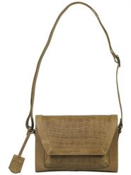 Burkely Skórzana torebka "Icon Ivy" w kolorze khaki - 25 x 18 x 8 cm rozmiar: onesize. Brązowe torby na ramię Burkely, bez wzorów, z materiału, na ramię, bez dodatków. Za 189.29 zł.