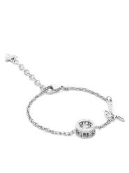 Guess Bransoletka JUBB01 462JW Srebrny. Szare bransoletki Guess, srebrne. Za 169.99 zł.