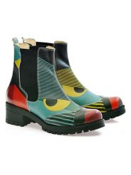 Goby Sztyblety w kolorze niebieskim ze wzorem rozmiar: 40. Niebieskie botki Goby, z materiału, bez zapięcia. Za 260.99 zł.