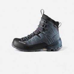 Second Life - Buty trekkingowe damskie MT900 wodoodporne skóra - Stan Doskonały. Fioletowe trekkingi FORCLAZ, z gumy, trekkingowe. Za 679.99 zł.