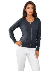 Heine Kardigan w kolorze granatowym rozmiar: 48. Niebieskie kardigany Heine, bez wzorów. Za 173.99 zł.