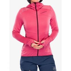 Bluza z kapturem damska La Sportiva Aequilibrium Thermal Hoody. Czerwone bluzy La Sportiva, bez wzorów, z kapturem. Za 635.19 zł.