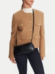 Calvin Klein Torebka Hardware Zip Crossbody LV04F1046G Czarny. Czarne listonoszki Calvin Klein, bez wzorów, ze skóry, bez dodatków. Za 251.99 zł.