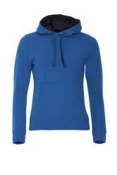 Clique Classic Hoody Women – damska bluza z kapturem, mieszanka bawełny. Niebieskie bluzy CLIQUE, s, bez wzorów, z bawełny, z kapturem. Za 309.10 zł.