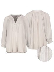 Eight2Nine Bluzka w kolorze kremowym rozmiar: S. Brązowe bluzki Eight2Nine, s, bez wzorów, z wiskozy, bez kołnierzyka, bez ramiączek. Za 65.23 zł.