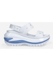 Crocs Sandały "Mega Crush" w kolorze błękitnym rozmiar: 41/42. Niebieskie sandały Crocs, bez wzorów, z otwartym noskiem, bez obcasa, na koturnie, bez zapięcia. Za 131.43 zł.