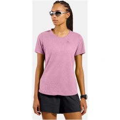 Koszulka z krótkim rękawem damska ODLO T-shirt crew neck s/s ESSENTIAL. Czerwone koszulki sportowe Odlo, bez wzorów, bez ramiączek. Za 249.99 zł.