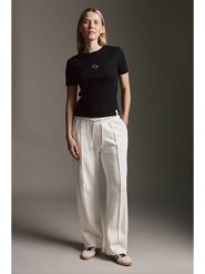 Cotton Candy Spodnie dresowe w kolorze kremowym rozmiar: S. Brązowe spodnie dresowe Cotton Candy, s, bez wzorów, z dresówki. Za 113.63 zł.