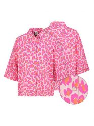 Eight2Nine Bluzka w kolorze jasnoróżowo-różowo-pomarańczowym rozmiar: M/L. Różowe bluzki Eight2Nine, l, bez wzorów, z bawełny, bez kołnierzyka, bez ramiączek. Za 86.99 zł.