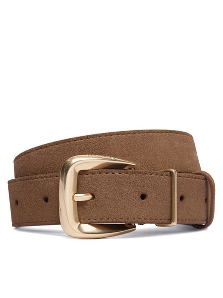 Calvin Klein Pasek Hw End Tip Buckle Suede 30Mm LV04F7114G Brązowy. Brązowe paski Calvin Klein, bez wzorów, ze skóry. Za 231.99 zł.