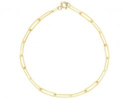 Złota bransoletka - paper clip. Żółte bransoletki Apart, złote. Za 1,499.00 zł.