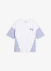 T-shirt oversize z mieszanki bawełny. Białe t-shirty bonprix, bez wzorów, z bawełny, bez kołnierzyka, bez ramiączek. Za 74.99 zł.