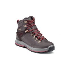 Buty trekkingowe wysokie TREK 500 damskie. Brązowe trekkingi QUECHUA, z kauczuku, trekkingowe. Za 399.99 zł.