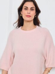 CXL by Christian Lacroix Sweter w kolorze jasnoróżowym rozmiar: onesize. Różowe swetry CXL by Christian Lacroix, bez wzorów, bez ramiączek. Za 239.29 zł.