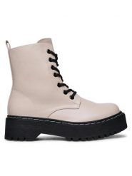 Jenny Fairy Trzewiki WSD1916-01M Czerwony. Czerwone botki Jenny Fairy, bez wzorów, ze skóry, bez obcasa, na płaskiej podeszwie, bez zapięcia. Za 139.99 zł.