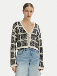 ONLY Kardigan Loa 15356436 Beżowy Regular Fit. Brązowe kardigany Only, s, bez wzorów, z syntetyku. Za 169.99 zł.