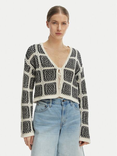 ONLY Kardigan Loa 15356436 Czarny Regular Fit. Czarne kardigany Only, s, bez wzorów, z bawełny. Za 96.99 zł.