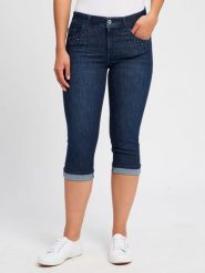BRAX Dżinsy capri - Shakira Kobiety niebieski, 44. Niebieskie jeansy Brax, bez wzorów. Za 329.95 zł.