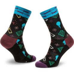 Skarpety Wysokie Unisex HAPPY SOCKS - ATMON27-9000 Czarny Kolorowy. Czarne skarpety Happy Socks, bez wzorów, z bawełny. Za 59.90 zł.