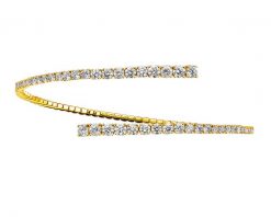 Bransoletka z żółtego złota z brylantami - 2,37 ct - próba 750. Żółte bransoletki Apart, z brylantem, złote. Za 39,990.00 zł.