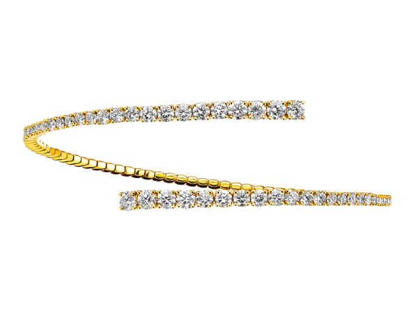 Bransoletka z żółtego złota z brylantami - 2,37 ct - próba 750. Żółte bransoletki Apart, z brylantem, złote. Za 39,990.00 zł.