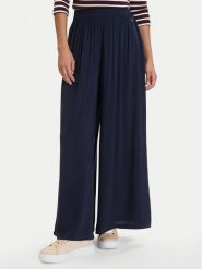 Nautica Spodnie palazzo W126-NALTR-1024-19X Granatowy Regular Fit. Niebieskie spodnie materiałowe Nautica, s, bez wzorów, z materiału. Za 149.99 zł.