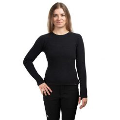 Koszulka Trekkingowa Damska Naturehike Crew Neck Reversible Women czarna m. Czarne bluzki NATUREHIKE, m, bez wzorów, sportowe, bez kołnierzyka, bez ramiączek. Za 198.99 zł.