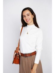 ASSUILI Sweter w kolorze białym rozmiar: 38. Białe swetry Assuili, bez wzorów, z kaszmiru, bez ramiączek. Za 139.20 zł.