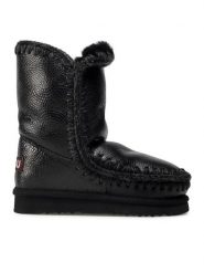 Mou Śniegowce Eskimo Boot 24 FW101000B Czarny. Czarne trapery i śniegowce Mou, ze skóry. Za 1,169.00 zł.