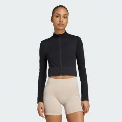 Bluza Workout Essentials Full-Zip Knit. Czarne bluzy Adidas, xl, bez wzorów, bez kaptura. Za 219.00 zł.