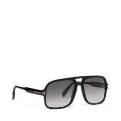 Okulary przeciwsłoneczne Tom Ford. Czarne okulary przeciwsłoneczne Tom Ford, bez wzorów. Za 1,128.99 zł.