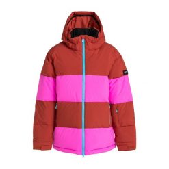 Kurtka snowboardowa damska ROXY X Rowley Block Puffer. Czerwone kurtki narciarskie Roxy, s, bez wzorów, bez kaptura, narciarskie. Za 1,259.00 zł.
