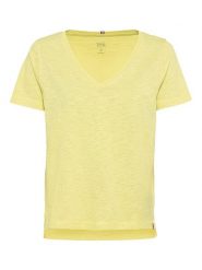 Camel Active Koszulka w kolorze żółtym rozmiar: S. Żółte bluzki Camel Active, s, bez wzorów, z bawełny, bez kołnierzyka, bez ramiączek. Za 84.01 zł.