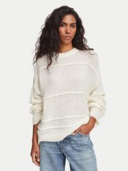 HUGO Sweter Slookia 50564321 Kremowy Oversize. Białe swetry Hugo, m, bez wzorów, z syntetyku, bez ramiączek. Za 554.99 zł.