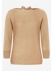 More & More Sweter w kolorze beżowym rozmiar: 34. Brązowe swetry More & More, bez wzorów, bez ramiączek. Za 86.99 zł.