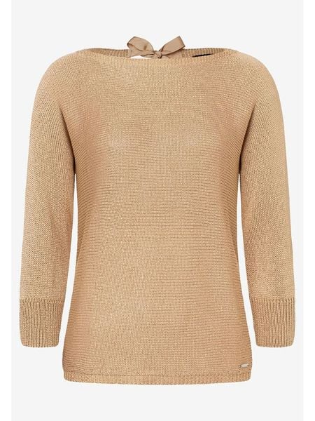 More & More Sweter w kolorze beżowym rozmiar: 42. Brązowe swetry More & More, bez wzorów, bez ramiączek. Za 98.19 zł.