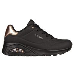 Sneakersy damskie Skechers Uno Golden Air. Czarne obuwie sportowe Skechers, z gumy, bez zapięcia, trekkingowe, Skechers Sport. Za 329.99 zł.