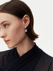 Guess Kolczyki JUBE05 172JW Srebrny. Szare kolczyki Guess, metalowe. Za 139.99 zł.
