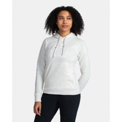 Damska bawełniana bluza z kapturem Kilpi SOHEY-W. Białe bluzy Kilpi, m, bez wzorów, z bawełny, z kapturem. Za 189.67 zł.