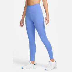 Legginsy Damskie Nike One Dri-fit Mid Rise Tight. Niebieskie legginsy Nike, bez wzorów. Za 189.00 zł.