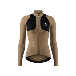 Kurtka damska Etxeondo Teknika Gore-Tex WindStopper. Brązowe kurtki sportowe ETXEONDO, bez wzorów, z gore-texu, bez kaptura, rowerowe, gore-tex. W wyprzedaży za 812.15 zł.