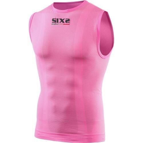 Tank top Sixs SMX. Czerwone topy SIXS, bez wzorów, bez kołnierzyka, bez ramiączek. Za 214.00 zł.