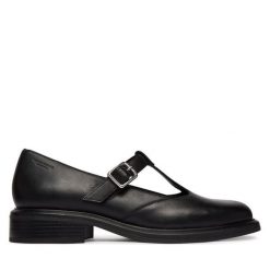 Półbuty Vagabond Shoemakers. Czarne czółenka Vagabond Shoemakers, bez wzorów, bez obcasa, na obcasie, bez zapięcia. Za 629.99 zł.